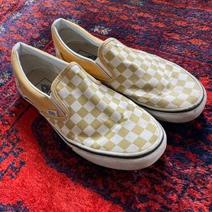 Yellow checkered vans